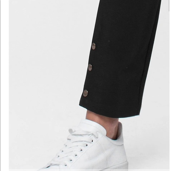 ANINE BING sleek tuxedo trousers slim leg ankle snap closure dress pants fits m - Picture 8 of 8